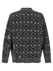 WALES BONNER Multicolor Merino Wool Cardigan - XL