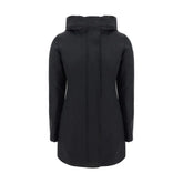 Woolrich Black Nylon Parka - L