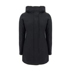 Woolrich Black Nylon Parka - L