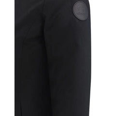 Woolrich Black Nylon Parka - L