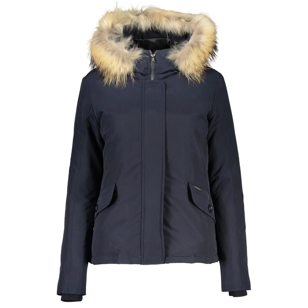 Woolrich Blue Cotton Jackets & Coat - Parkas