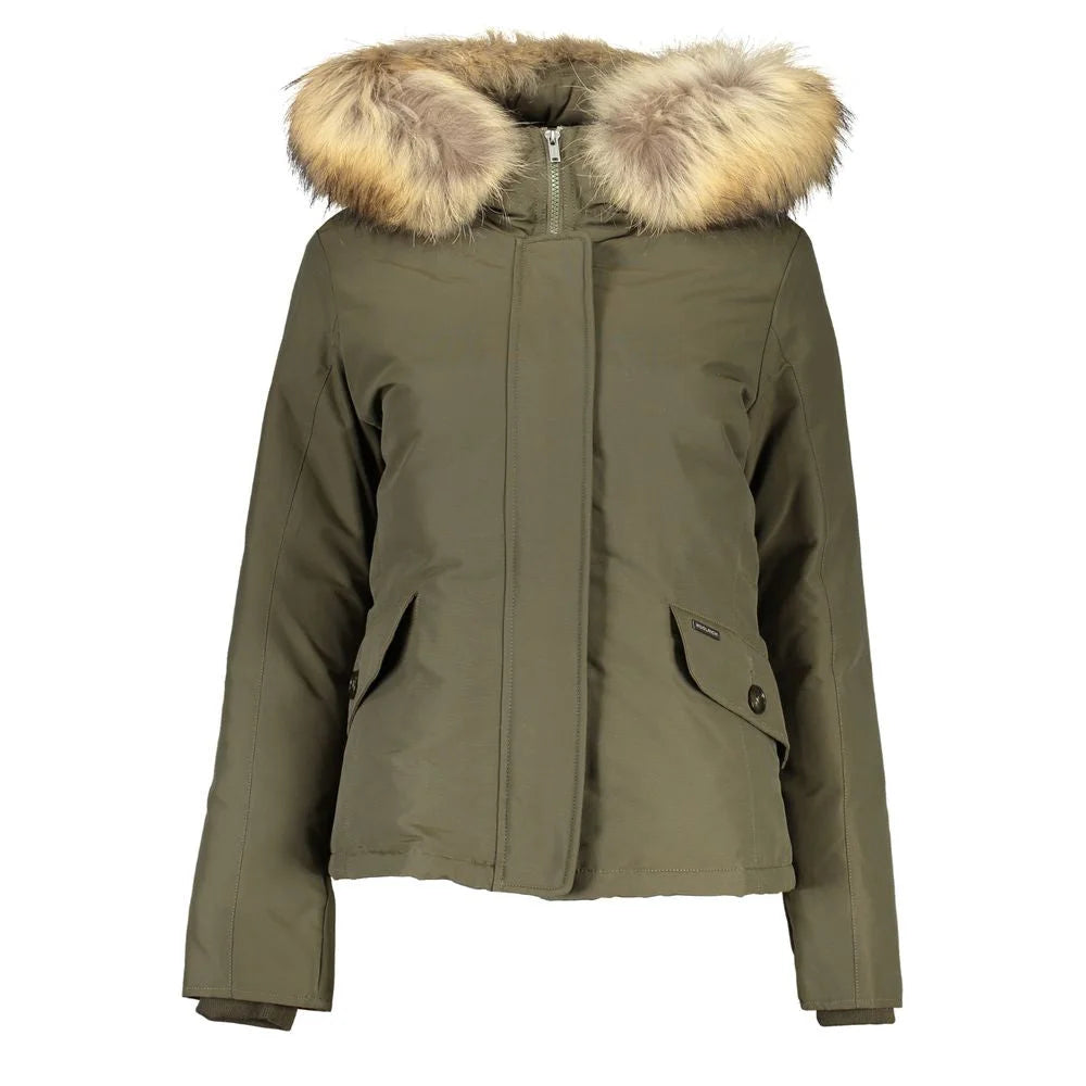 Woolrich Green Cotton Jackets & Coat - S - Parkas