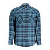 Wrangler Blue Cotton Shirt - Shirts