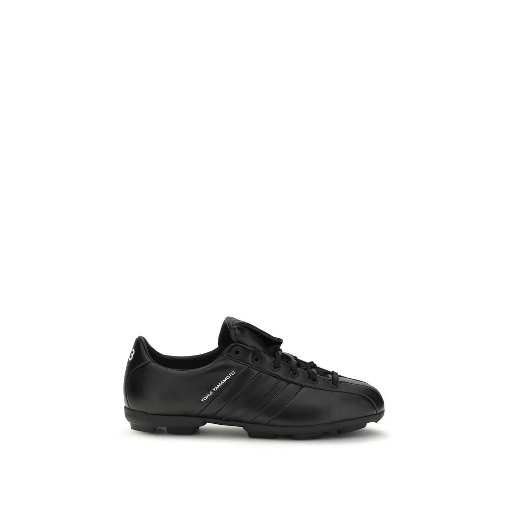 Y-3 Black Calf Leather Bos Taurus Athletic Sneakers - Sneakers