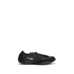 Y-3 Black Calf Leather Bos Taurus Athletic Sneakers