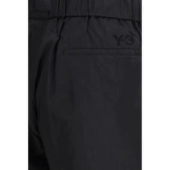 Y-3 Schwarze Baumwoll-Bermudas