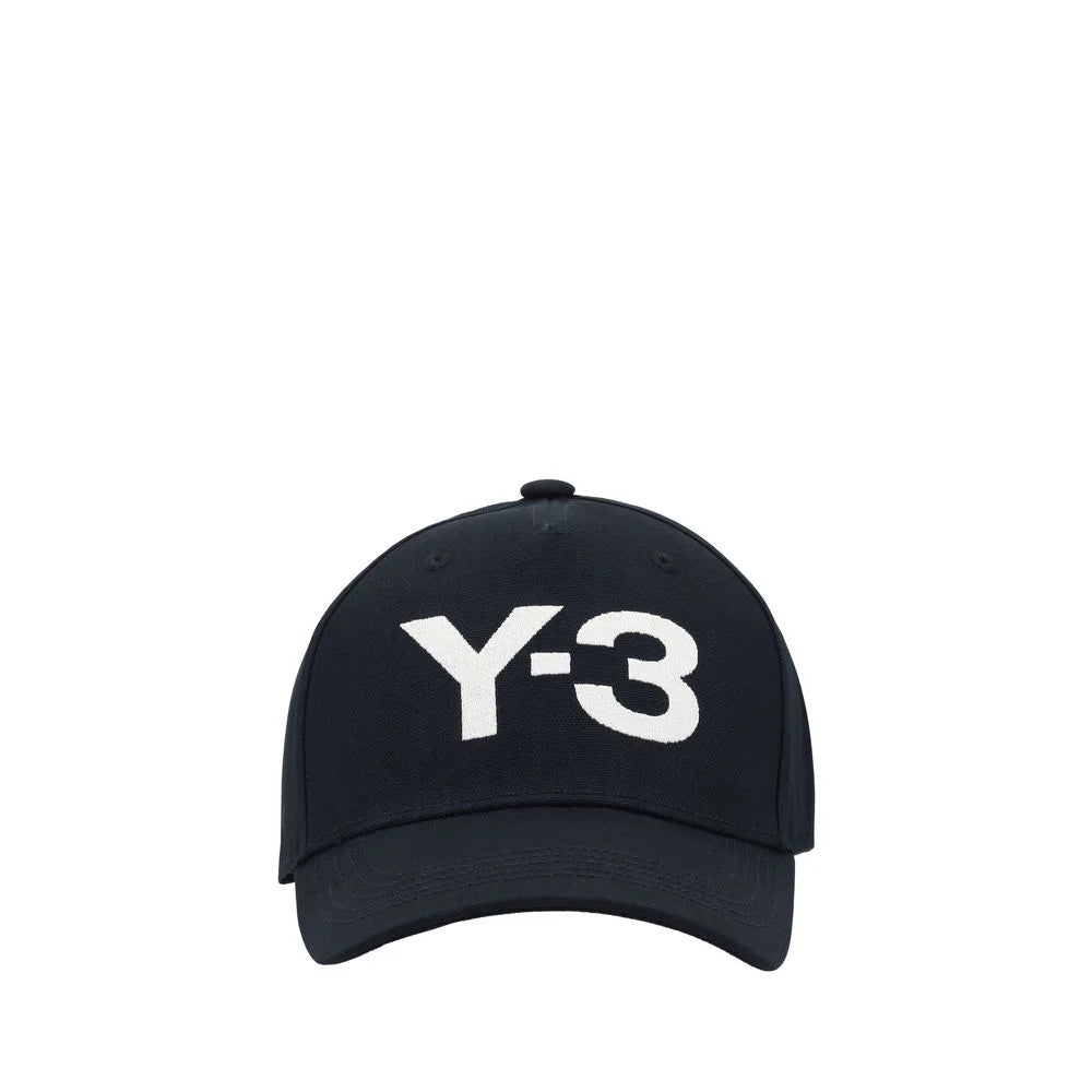 Y-3 Black Cotton Cap (Baseball Hat) - UNI