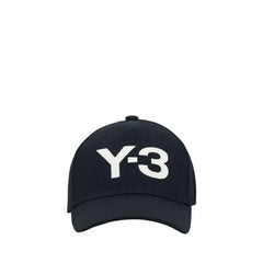 Y-3 Black Cotton Cap (Baseball Hat) - UNI