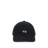 Y-3 Black Cotton Cap (Baseball Hat) - UNI