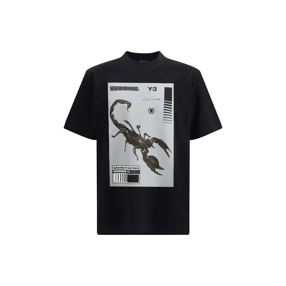 Y-3 Black Cotton Sportswear - T-Shirts