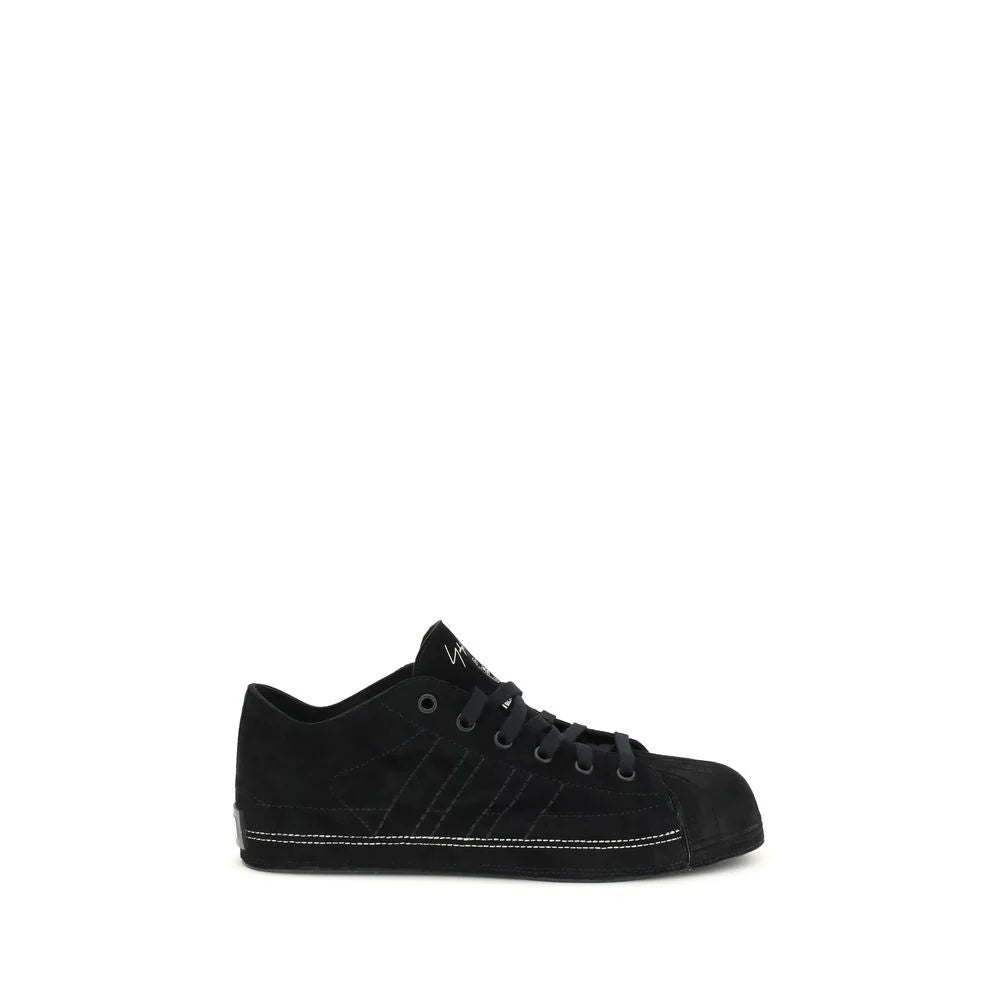Y-3 Black Leather Low Top Sneakers - Sneakers