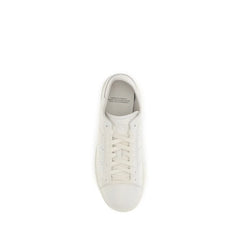 Y-3 White Calf Leather Bos Taurus Low Top Sneakers