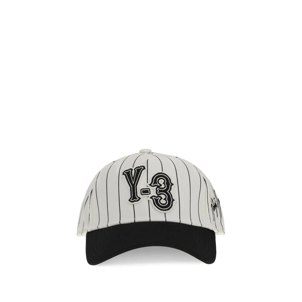 Y-3 White Polyester Cap (Baseball Hat) - UNI