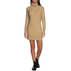 Yes Zee Beige Viscose Dress - Dresses