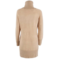 Yes Zee Beige Viscose Dress - Dresses