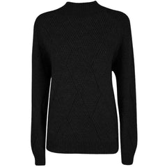 Yes Zee Black Acrylic Women Sweater - Sweaters