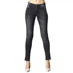 Yes Zee Black Cotton Women Jeans - Jeans