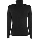 Yes Zee Black Viscose Sweater - Sweaters