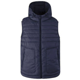 Yes Zee Blue Nylon Sleveless Jacket - XL - Vests