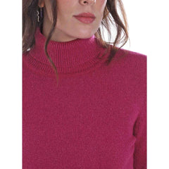Yes Zee Fuchsia Viscose Sweater - Sweaters