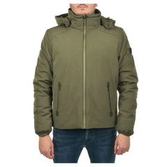 Yes Zee Green Nylon Men Jacket - Puffer Jackets