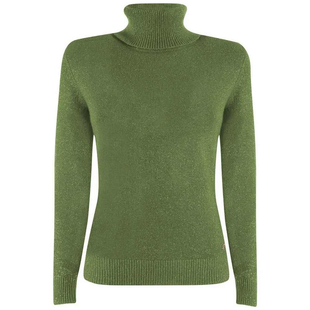 Yes Zee Green Viscose Sweater - Sweaters