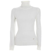 Yes Zee White Viscose Sweater - Sweaters