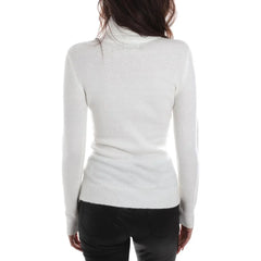 Yes Zee White Viscose Sweater - Sweaters