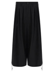 Yohji Yamamoto Black Triacetate Casual Pants - 2
