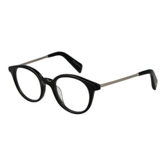 Yohji Yamamoto Black Unisex Glasses Frame - Eyeglasses