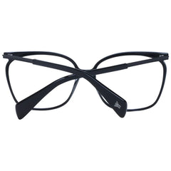 Yohji Yamamoto Black Unisex Glasses Frame - Eyeglasses