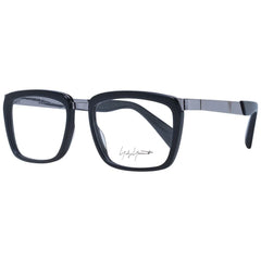 Yohji Yamamoto Black Unisex Glasses Frame - Eyeglasses