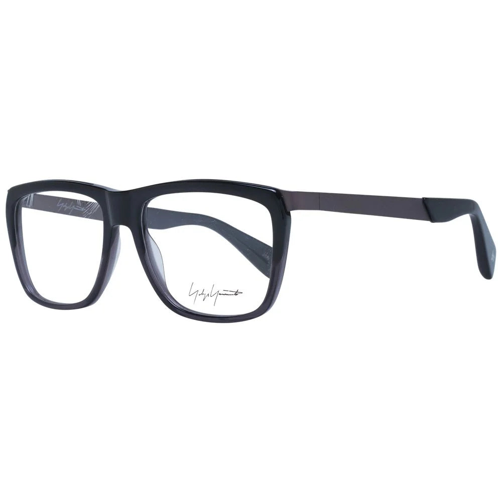 Yohji Yamamoto Black Unisex Glasses Frame - Eyeglasses
