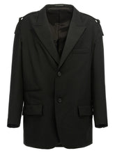 Yohji Yamamoto Blazer i Sort Uld - 3