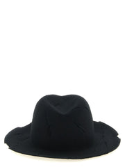 Yohji Yamamoto Black Wool Fedora