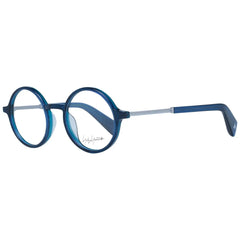 Yohji Yamamoto Blue Unisex Glasses Frame - Eyeglasses