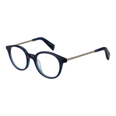 Yohji Yamamoto Blue Unisex Glasses Frame - Eyeglasses