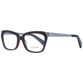 Yohji Yamamoto Brown Unisex Glasses Frame - Eyeglasses
