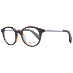 Yohji Yamamoto Brown Unisex Glasses Frame - Eyeglasses