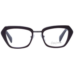 Yohji Yamamoto Burgundy Unisex Glasses Frame - Eyeglasses
