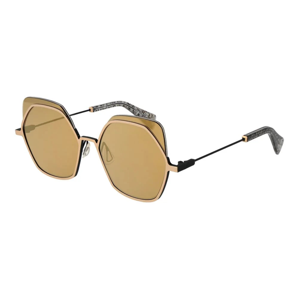 Yohji Yamamoto Gold Unisex Sunglass - Sunglasses