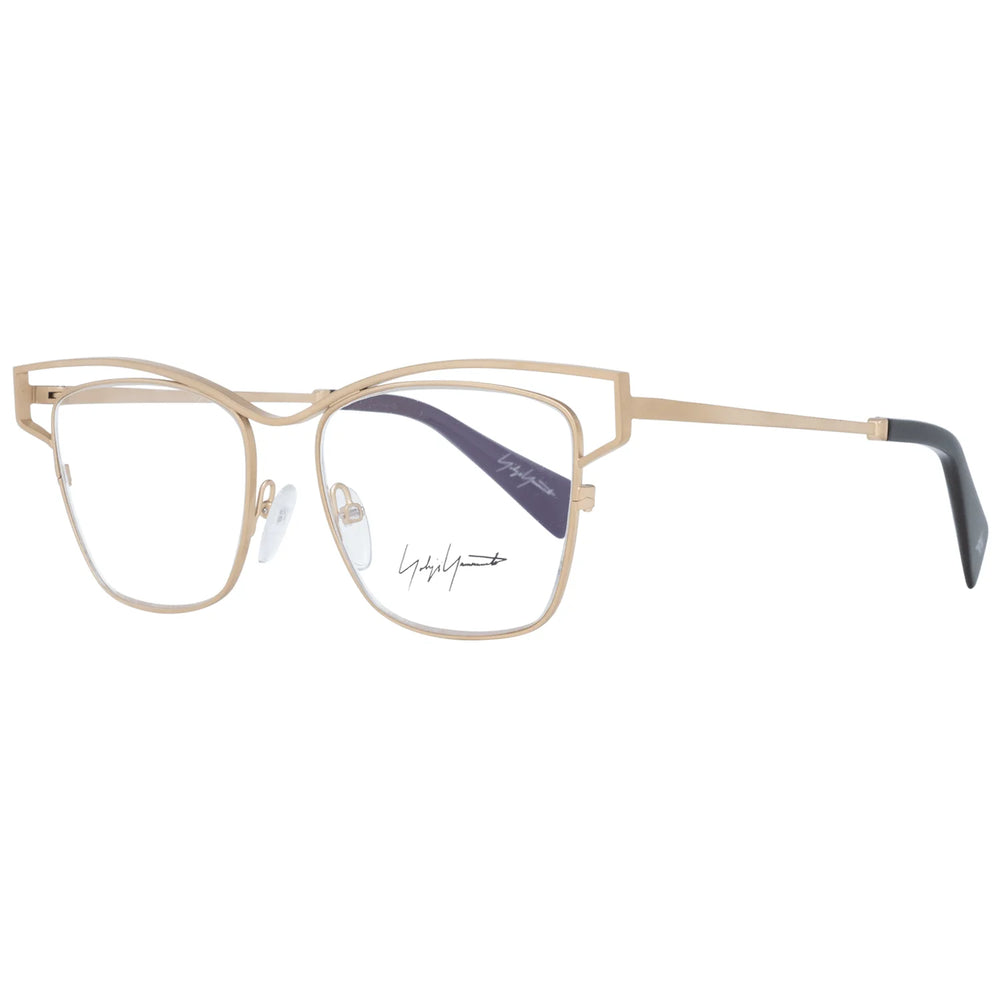 Yohji Yamamoto Gold Women Glasses Frame - Eyeglasses