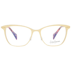 Yohji Yamamoto Gold Women Glasses Frame - Eyeglasses
