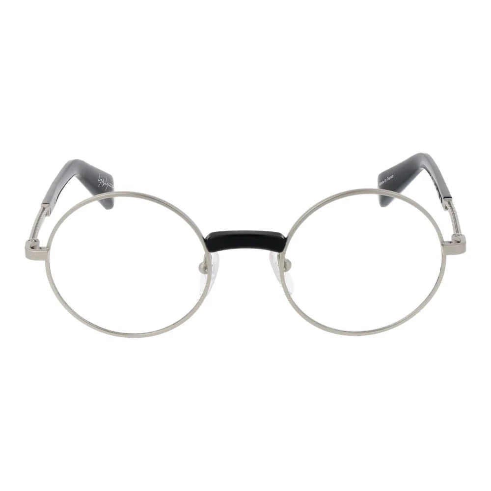 Yohji Yamamoto Silver Men Glasses Frame - Eyeglasses