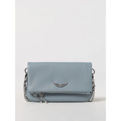Zadig & Voltaire Blue Leather Clutch Bag