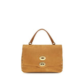 Zanellato Beige Suede Leather Shoulder Bag