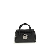 Zanellato Black Calf Leather Bos Taurus Handbag