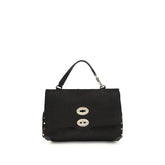 Zanellato Black Calf Leather Bos Taurus Handbag