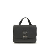 Zanellato Black Calf Leather Bos Taurus Handbag