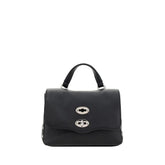 Zanellato Black Calf Leather Bos Taurus Shoulder Bag